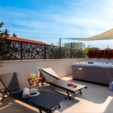 Zadar Sunset Penthouse With Spectacular View And Jacuzzi